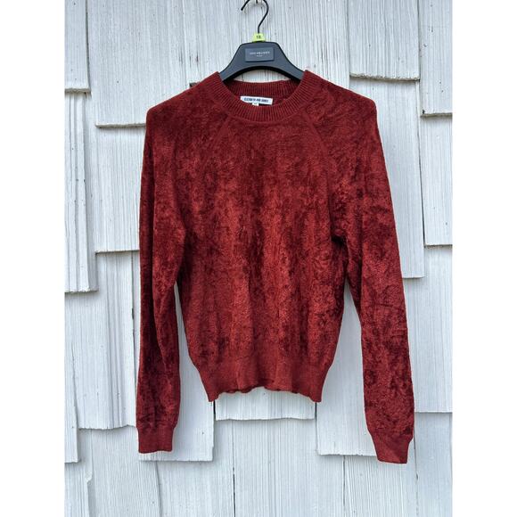 Elizabeth And James Pearl Velvet Sweatshirt Crewneck Raglan Sleeves Pullover XS - Picture 2 of 8